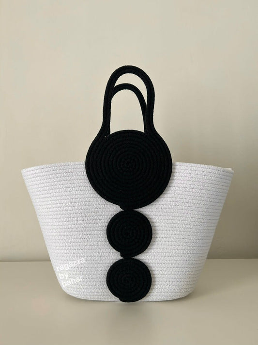 Tiikki Organic Tote - Sustainable Jute & Cotton Bag for Women