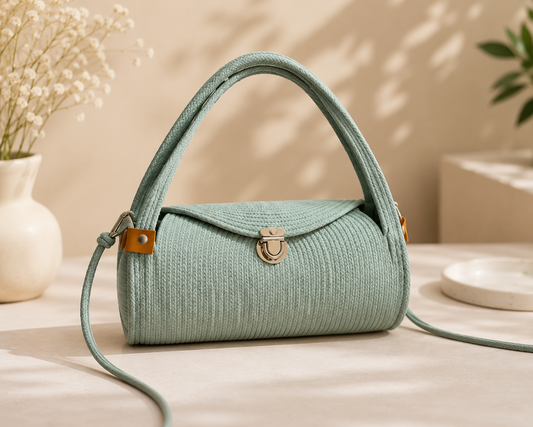 Aurelia Barrel Bag ⭐– Handmade Woven Women's Handbag