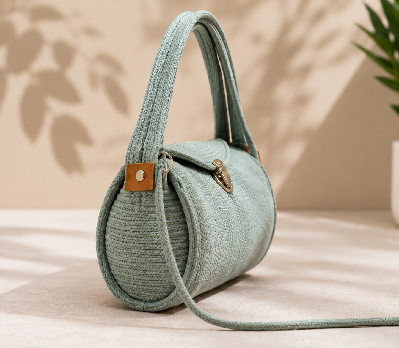 Aurelia Barrel Bag ⭐– Handmade Woven Women's Handbag