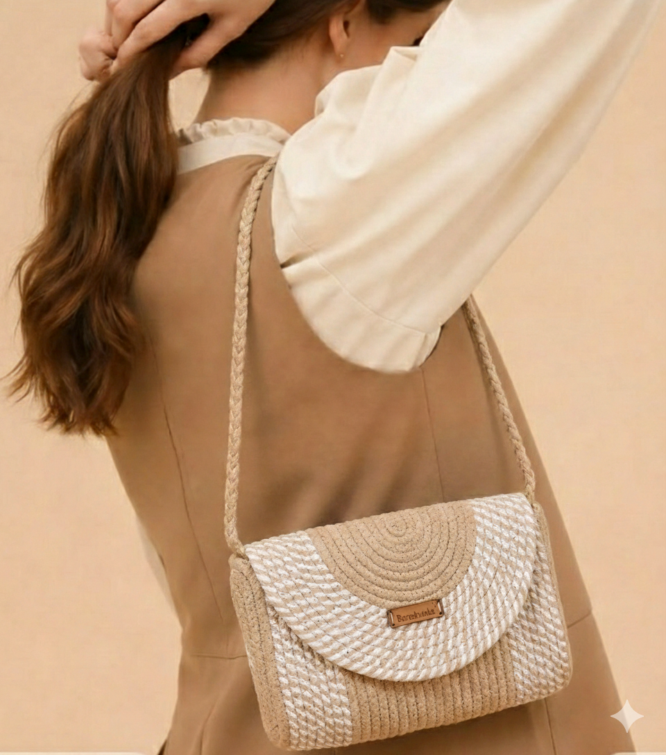 White Haven Artisan Jute Bag