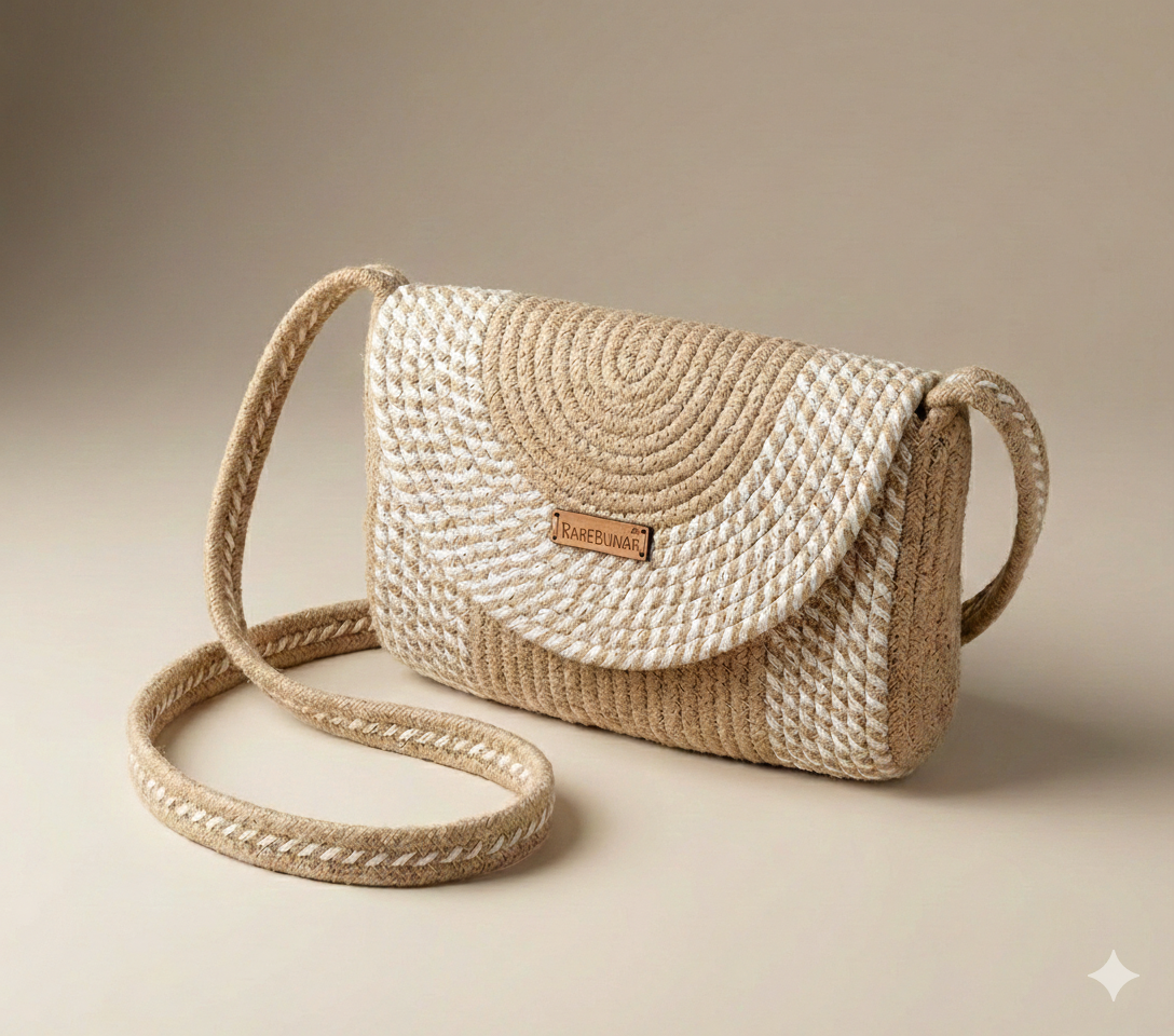 White Haven Artisan Jute Bag