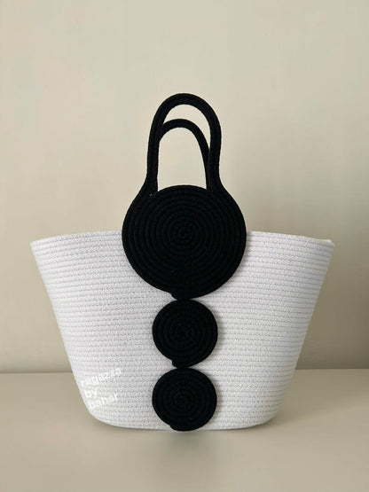 Tiikki Organic Tote - Sustainable Jute & Cotton Bag for Women