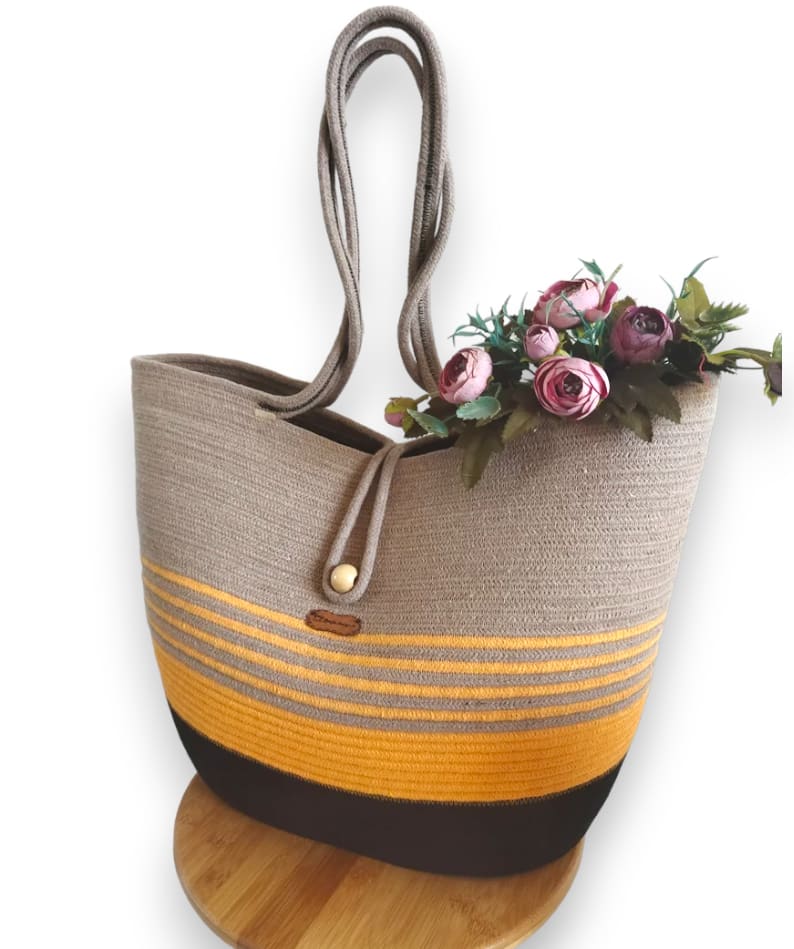 RareBunkar Yel Beg Mix Sustainable Jute Carry Bag